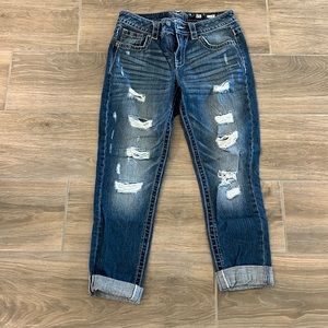 Miss Me boyfriend ankle cut jeans